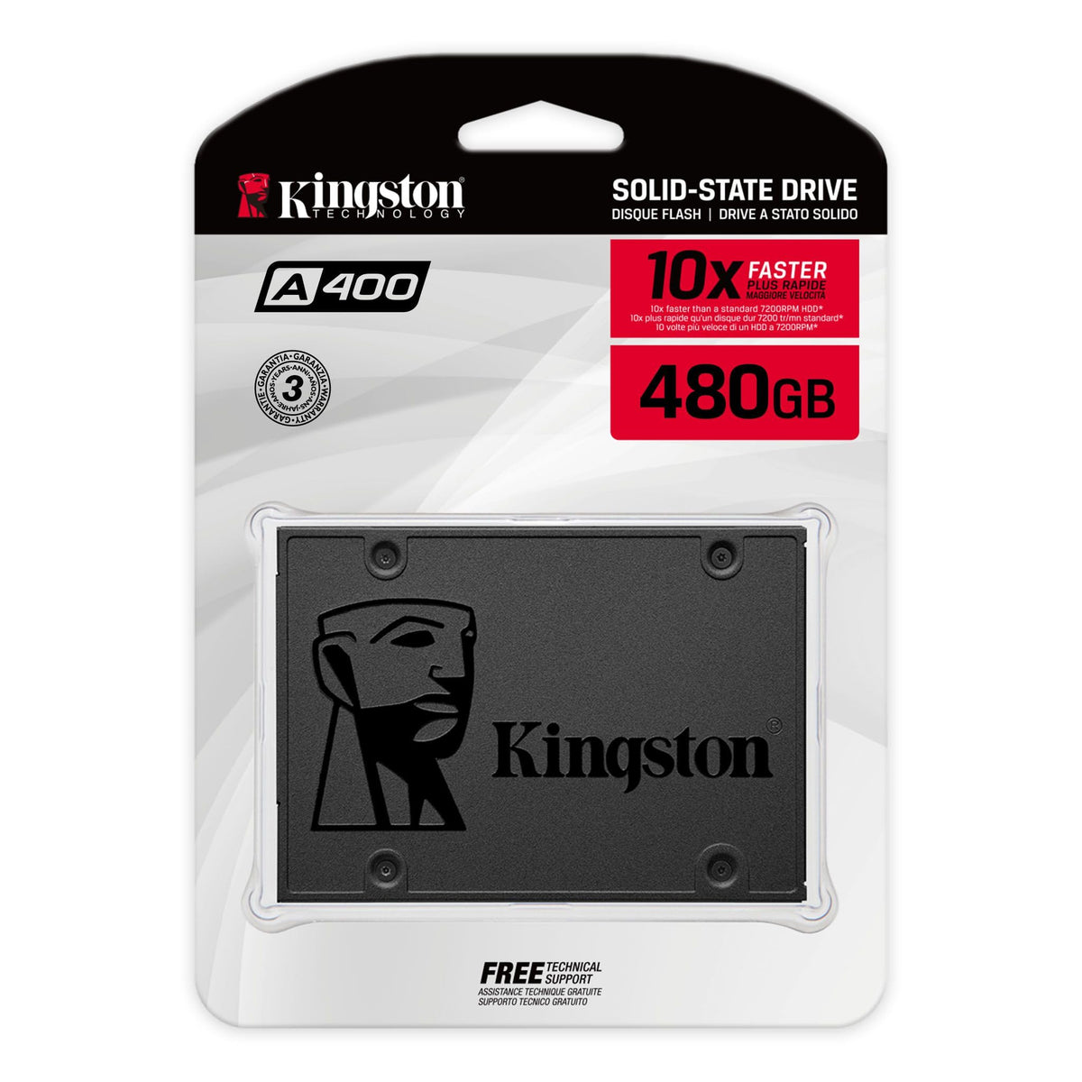 Kingston A400 480GB 2.5 Inch SATA Internal SSD, SA400S37/480G