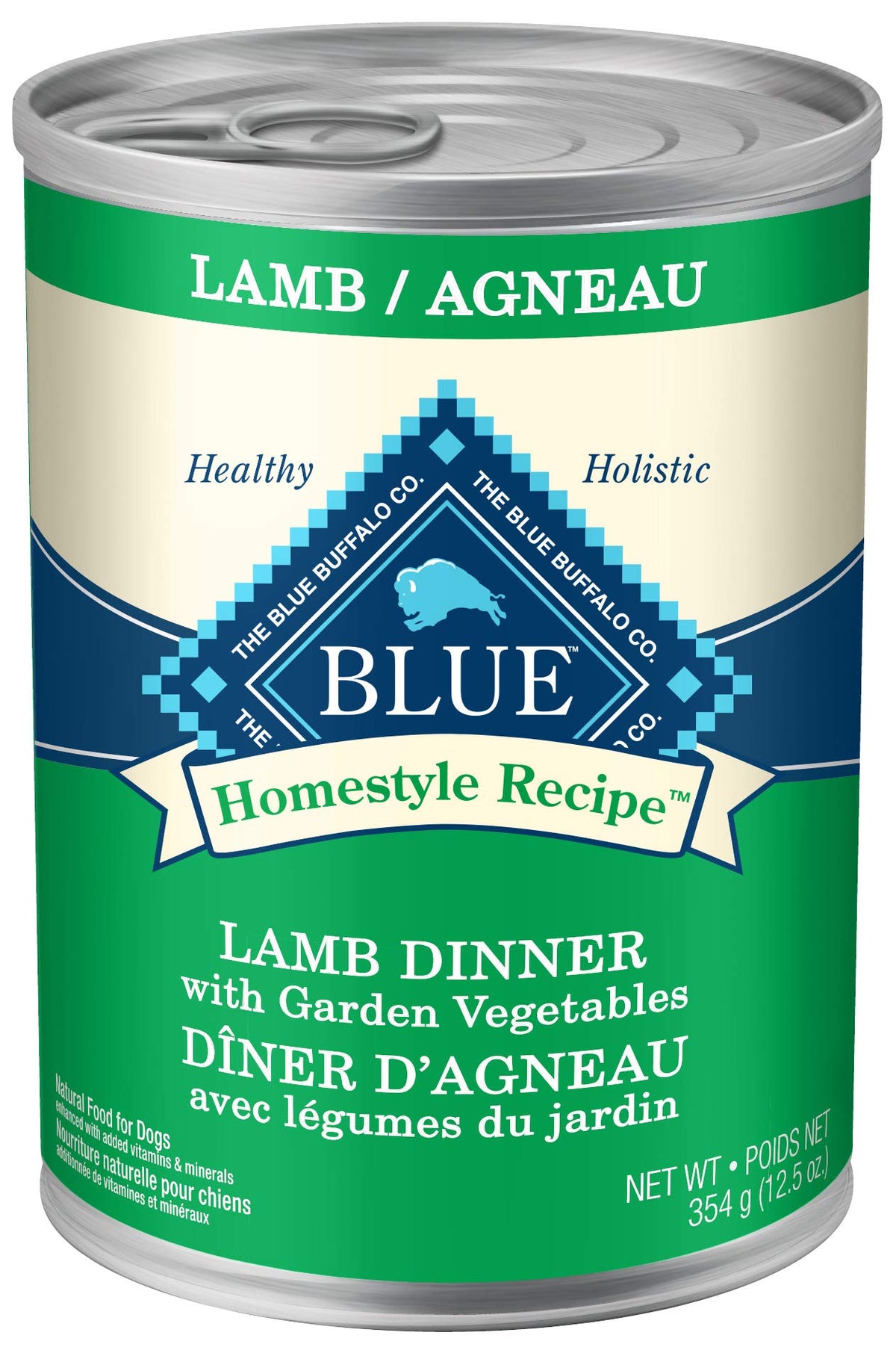 Blue Homestyle Recipe Lamb Dinner Wet Dog Food, 354g Can (Pack of 12)
