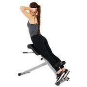 Sunny Health & Fitness Foldable Roman Chair, 45-Degree Bench