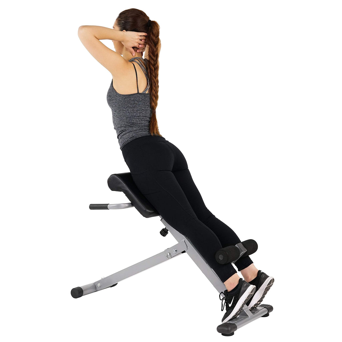 Sunny Health & Fitness Foldable Roman Chair, 45-Degree Bench