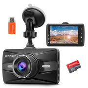 BOOGIIO 1080P Front Dash Cam with 32 GB SD Card