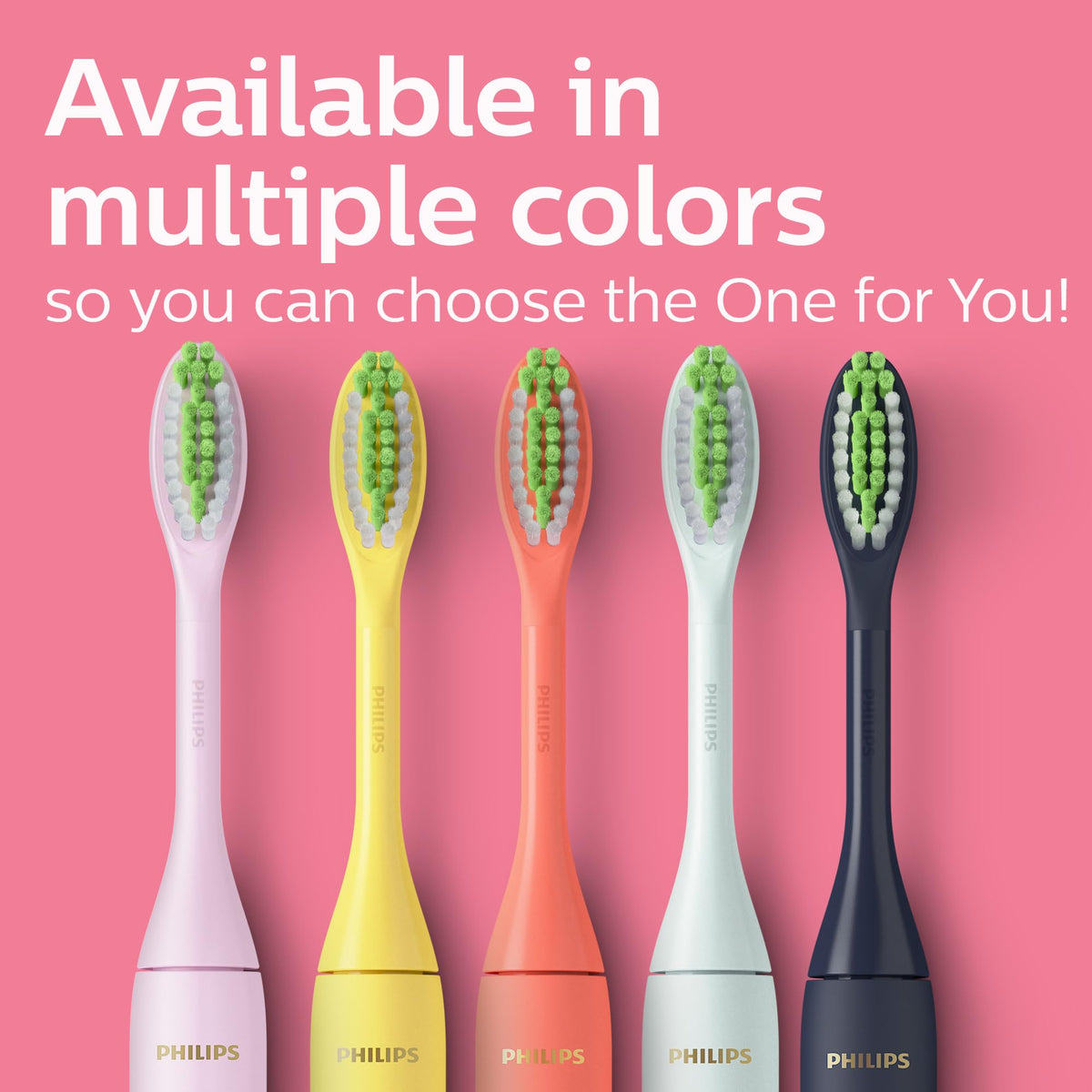 Philips One by Sonicare Battery Toothbrush, Pink, HY1100/06