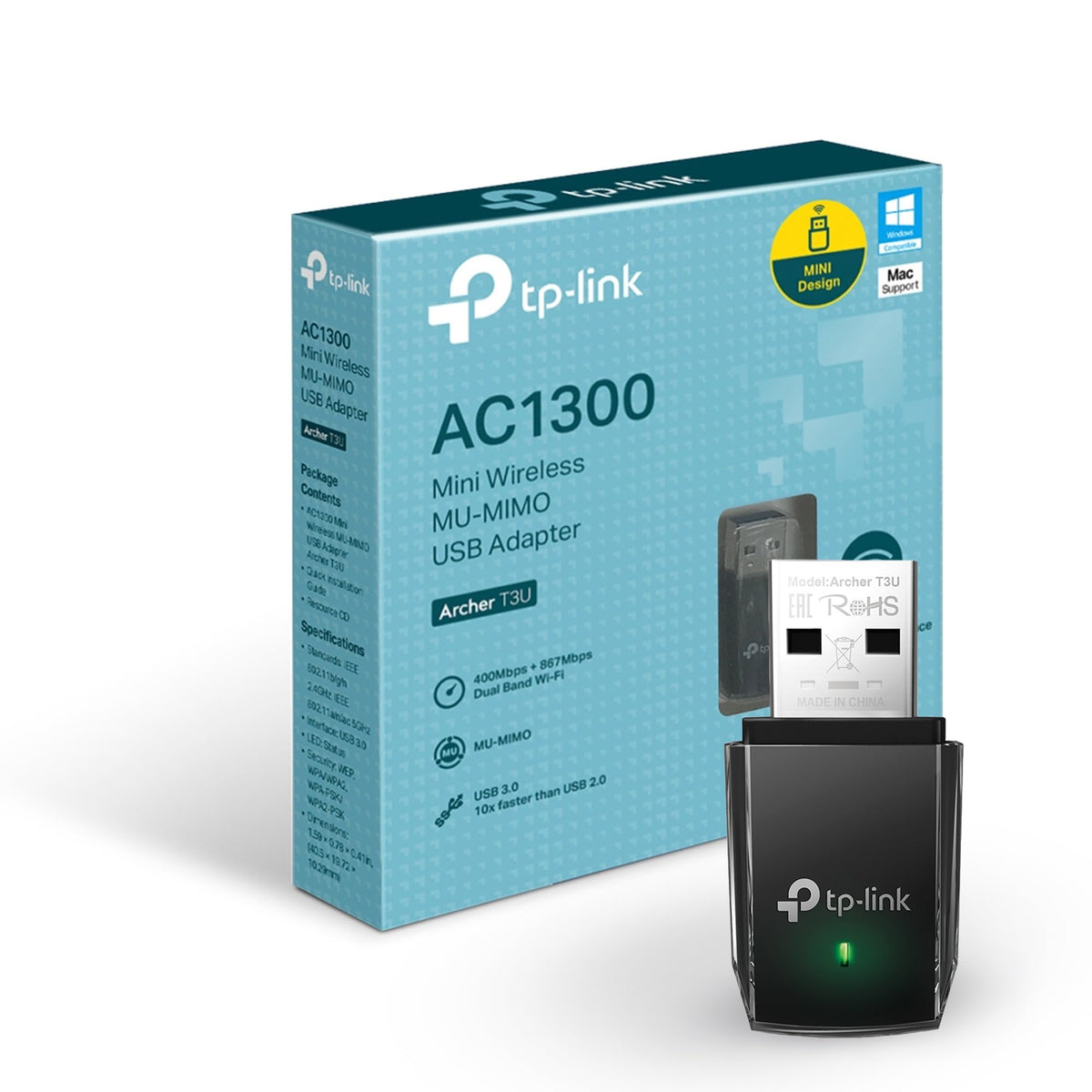 TP-Link Archer T3U AC1300 Dual Band USB WiFi Adapter
