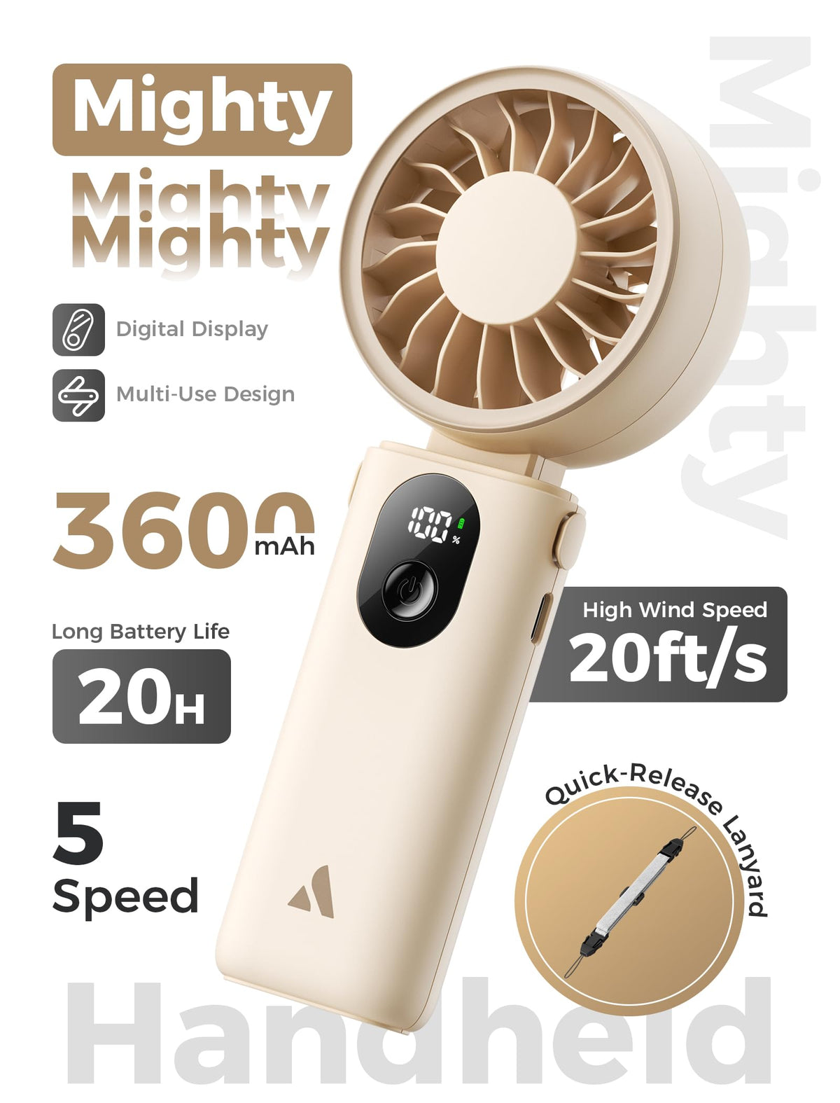 Aecooly Mighty Portable Hand Fan