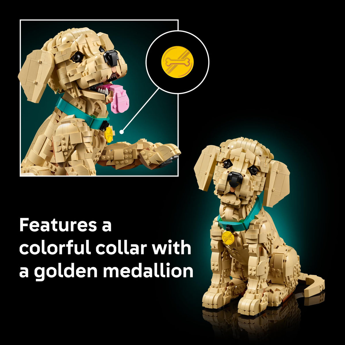 LEGO Icons Golden Retriever Puppy Building Set 11384