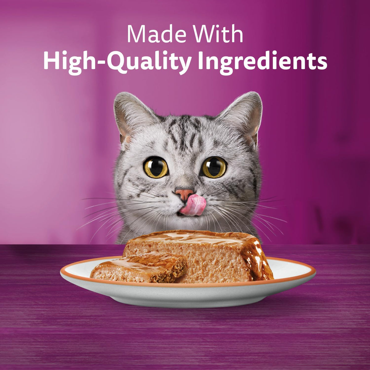 WHISKAS Salmon & Poultry Selections Pate Wet Cat Food, 24 x 100 g