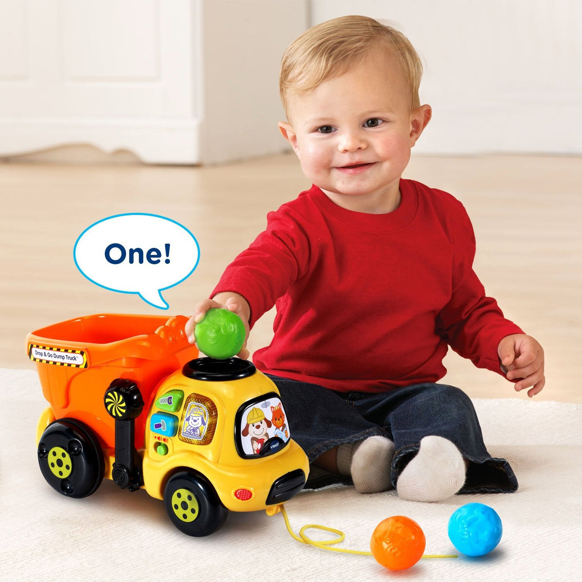 VTech Drop & Go Dump Truck, Orange