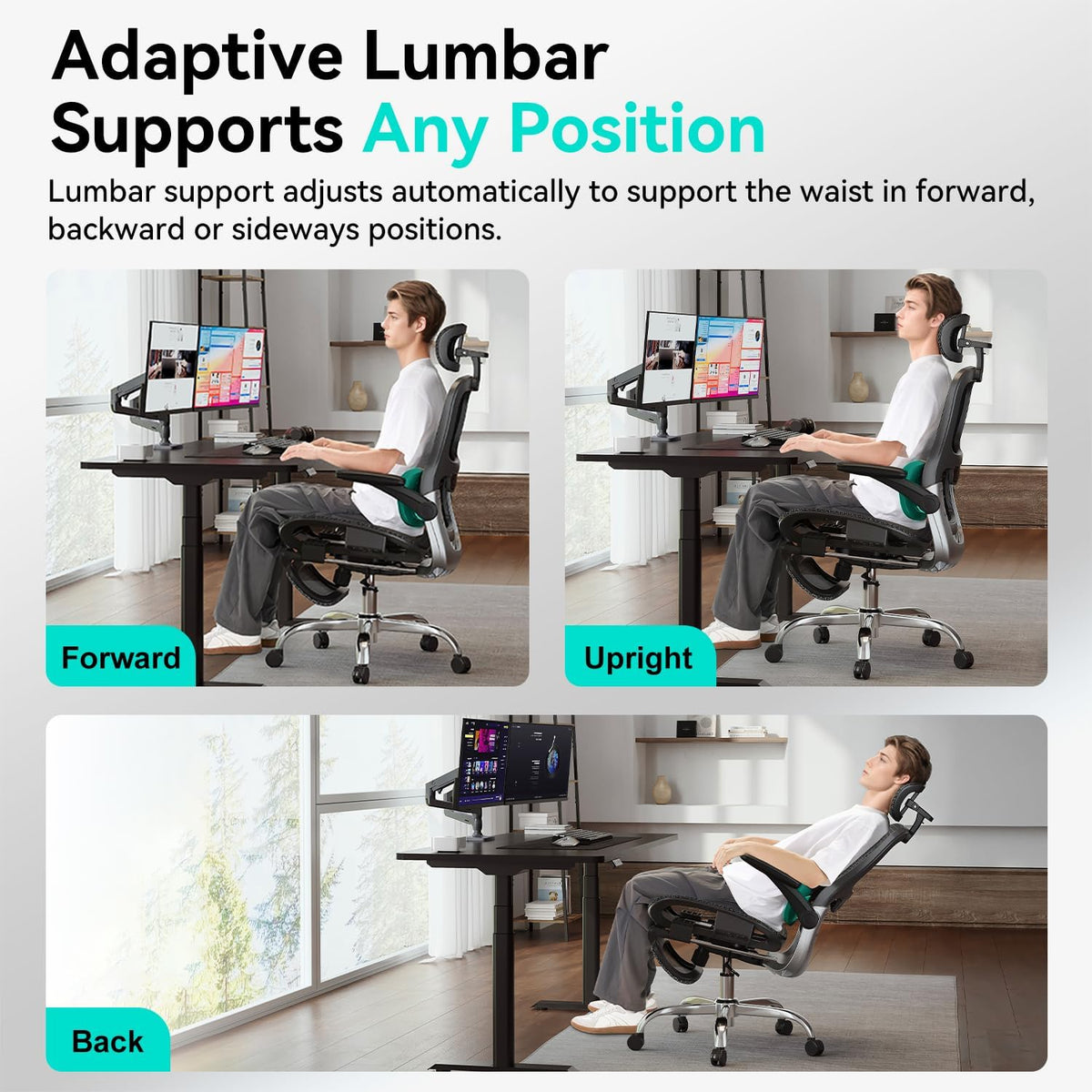 Ergonomic Mesh Office Chair with Tilt and Adjustable Headrest