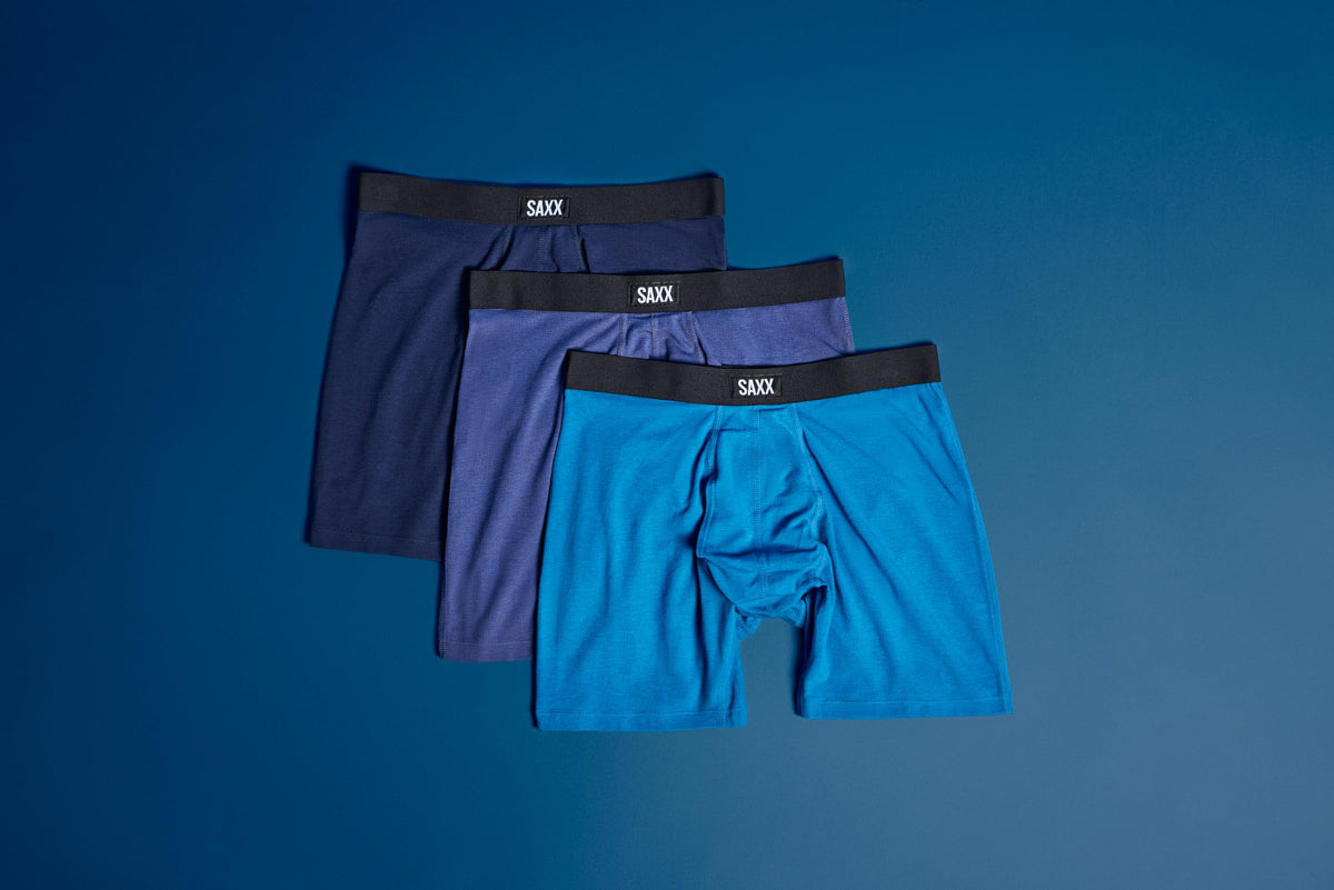 SAXX Men's Core Cotton Boxer Brief Fly, Large (3 Pack)