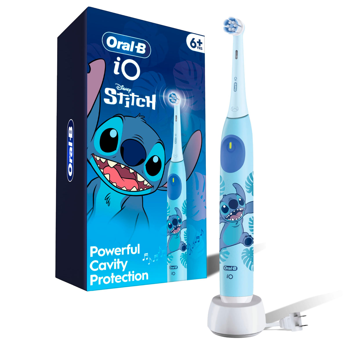 Oral-B iO Kids Electric Toothbrush, Stitch, 1 Gentle Care Brush Head