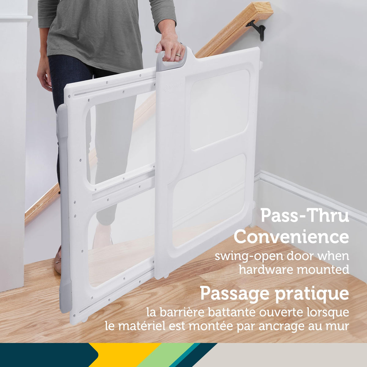 Safety 1st Perfect Fit Gate, White, 28-42 in Wide, 28 in Tall