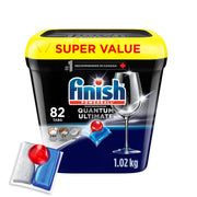 Finish Quantum Ultimate Dishwasher Detergent Pods, 82 Count