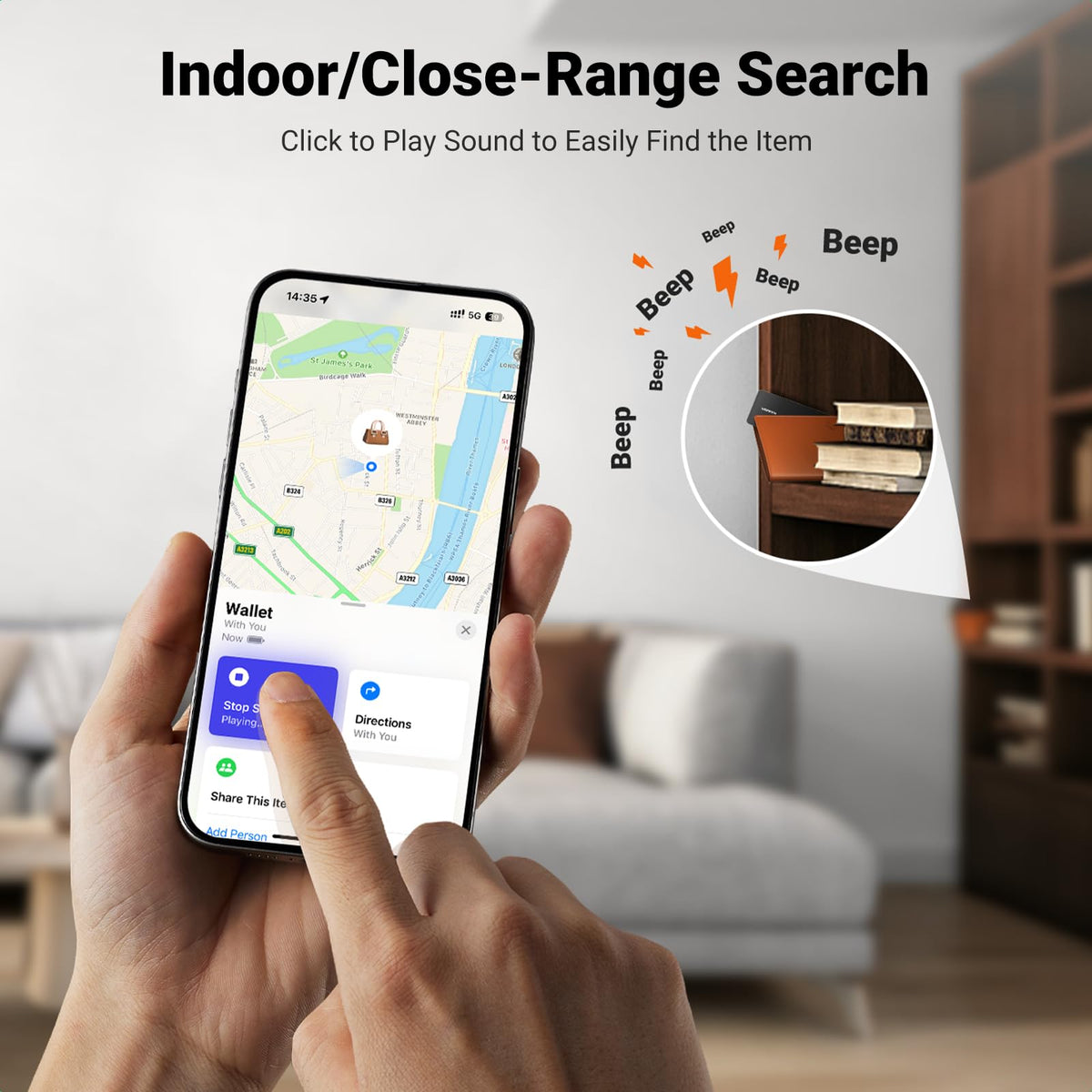 UGREEN FineTrack Slim Smart Finder Card