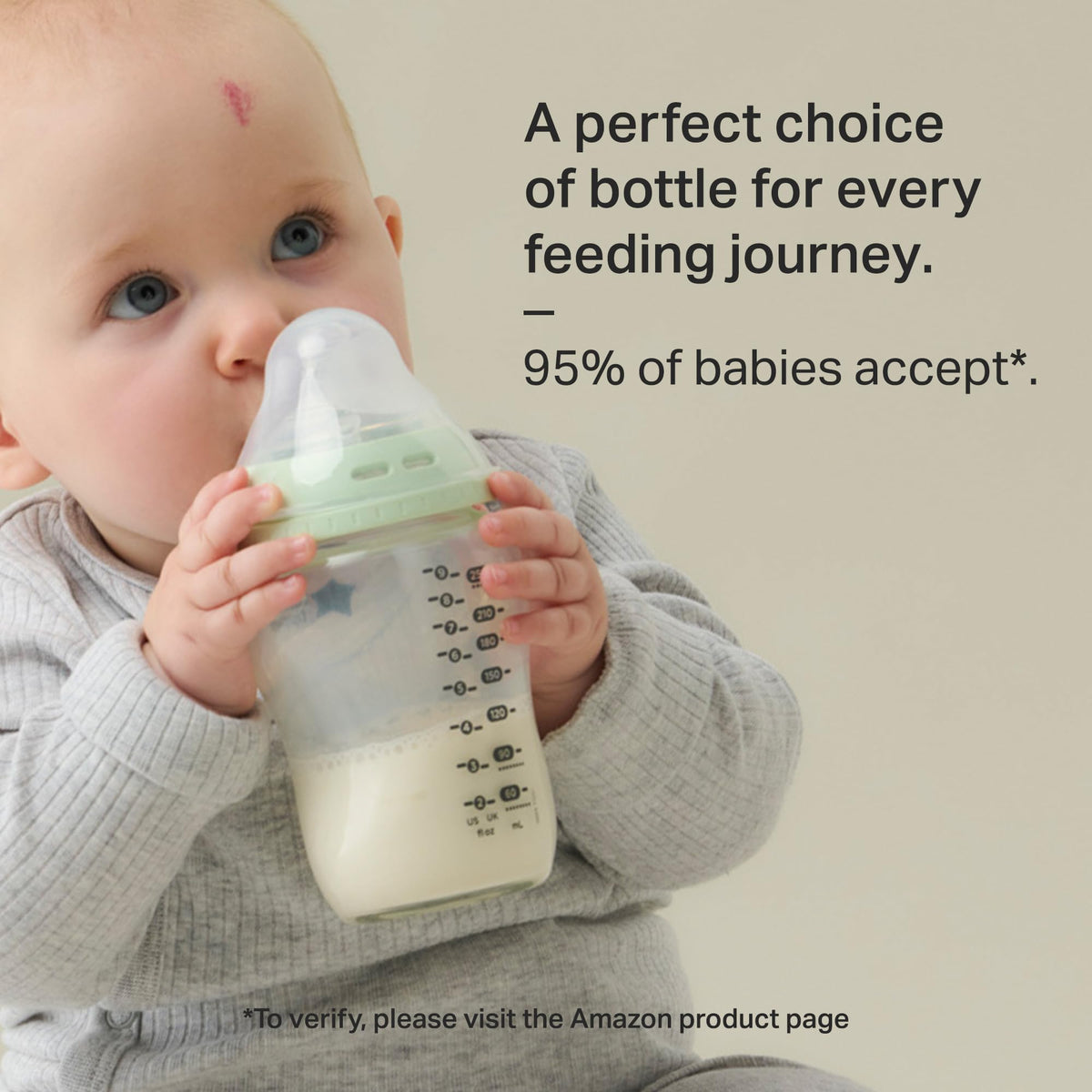 Tommee Tippee Natural Start Glass Baby Bottles, 0m+, 3 x 9 oz/260 ml