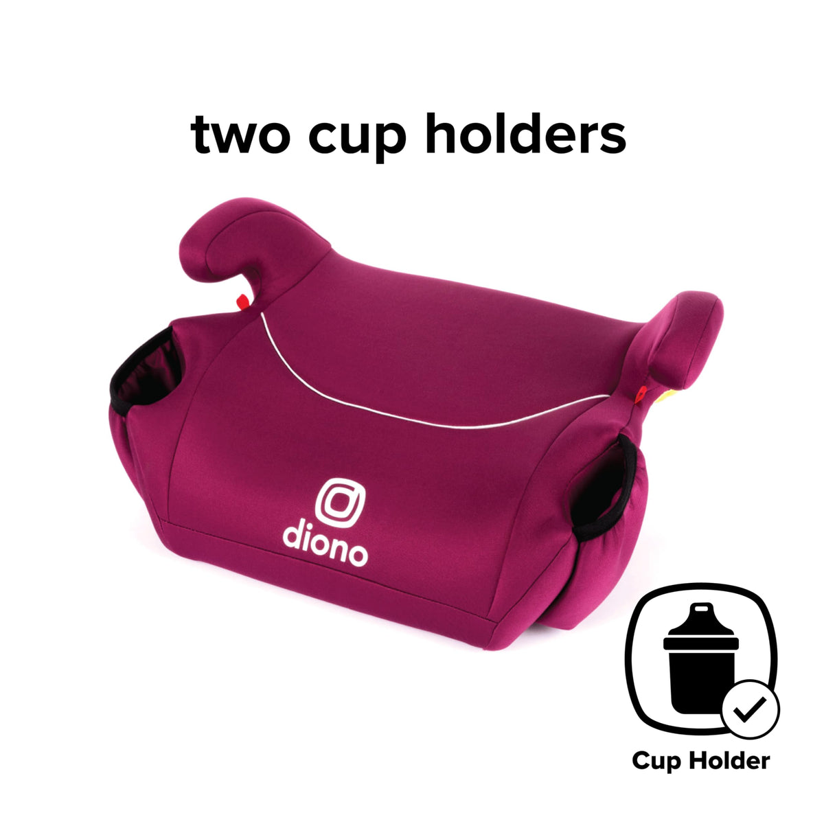 Diono Solana 2022 Backless Booster Car Seat, Pack of 2, Pink