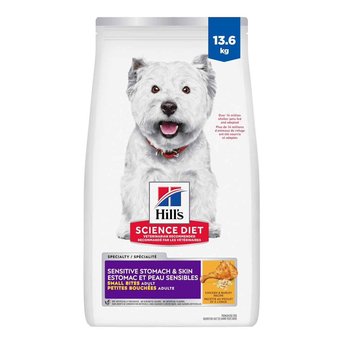 Hill's Science Diet Sensitive Stomach & Skin Small Bites, 13.6 kg