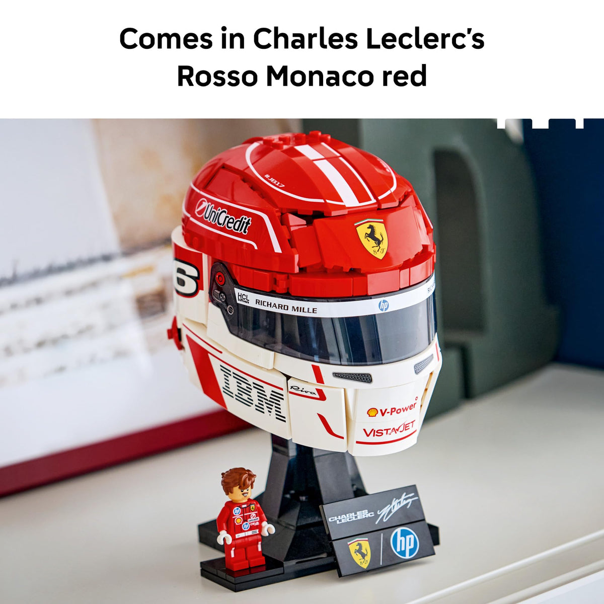 LEGO Editions Scuderia Ferrari HP Charles Leclerc Helmet, 43014