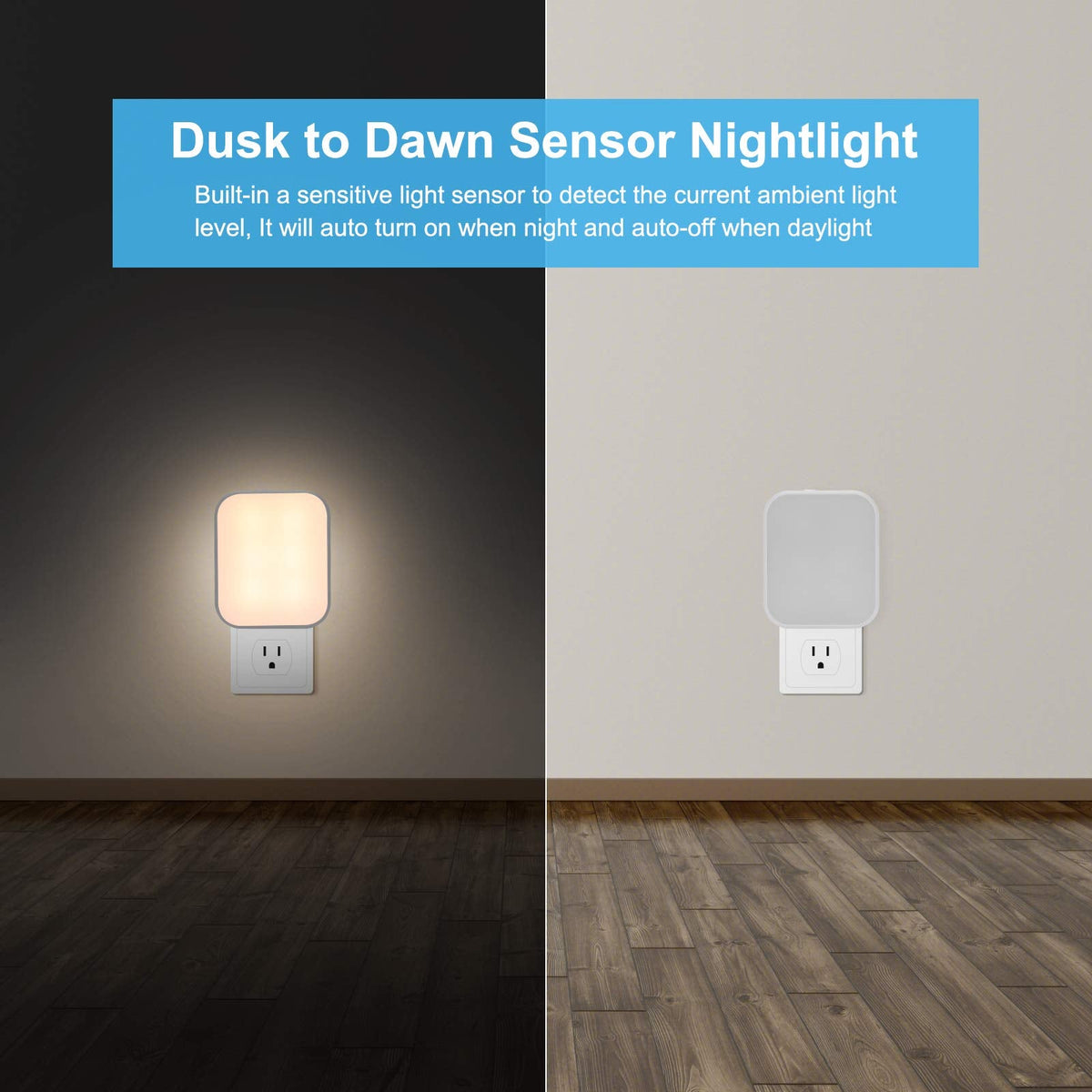 Lomotech Plug-In LED Dusk to Dawn Night Lights (4 Pack)