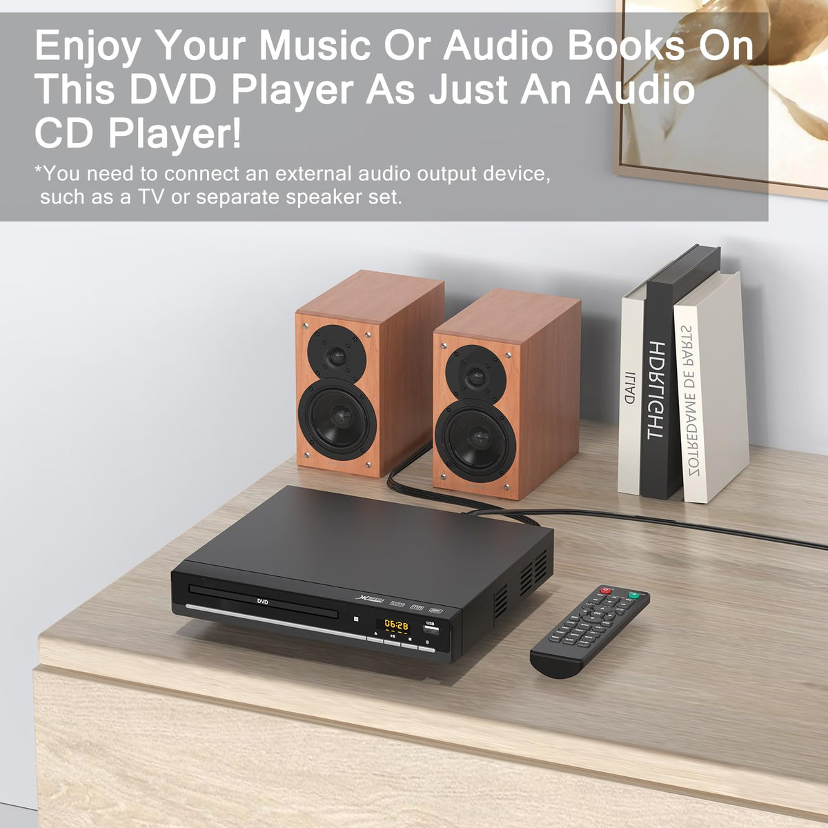 Region-Free HDMI DVD Player with Remote