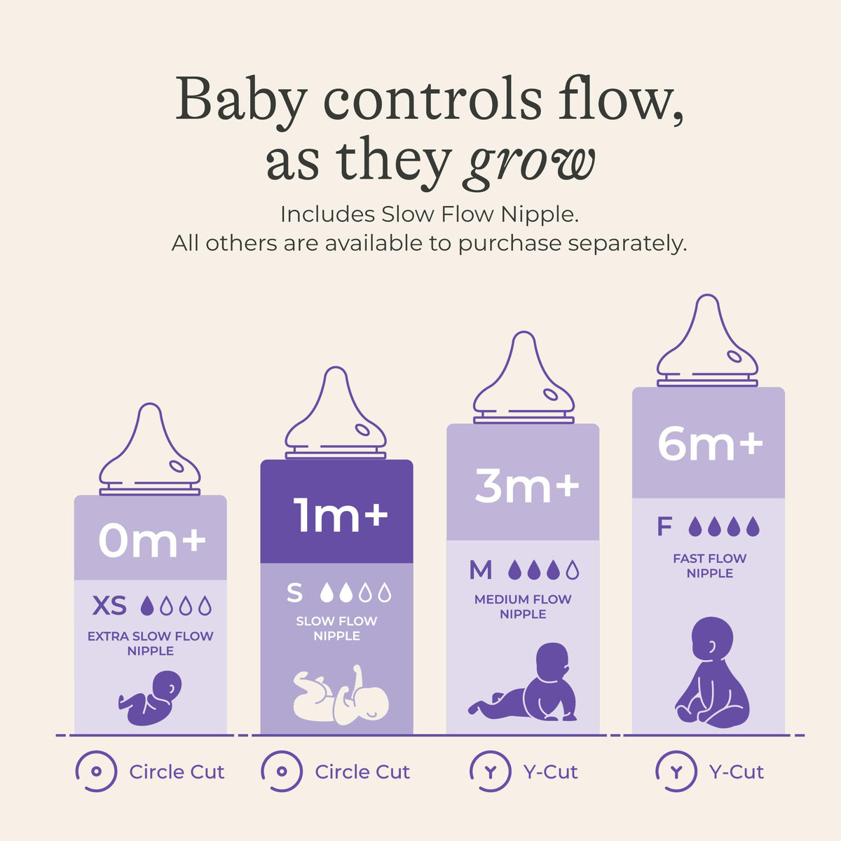 Lansinoh Anti-Colic Baby Bottles, Slow Flow, 5 oz (3 Pack)