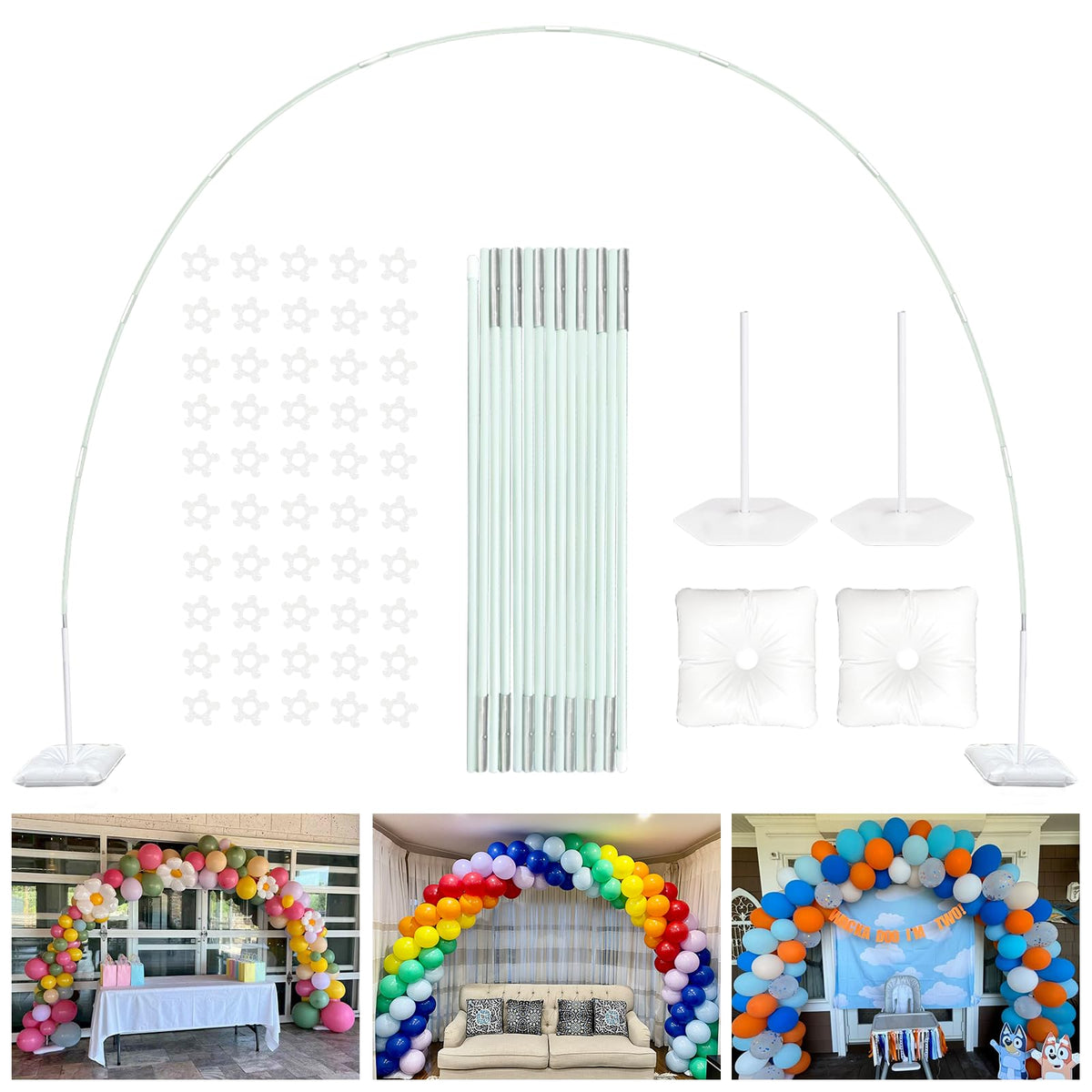 Yallove Balloon Arch Stand Kit, 21 ft