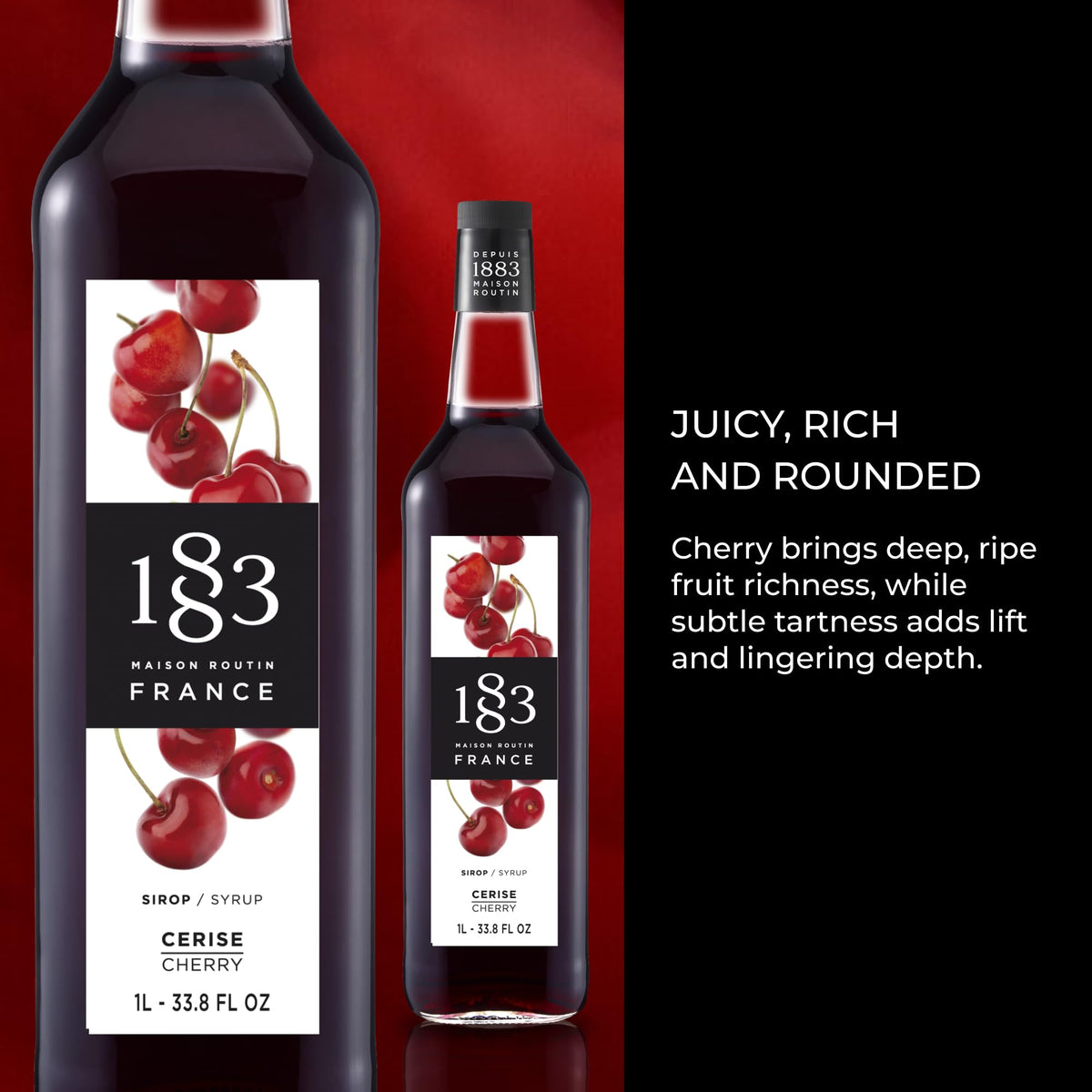 Maison Routin 1883 Cherry Syrup, 1000 mL