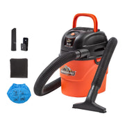 Armor All 1.5 Gallon 2 Peak HP Vac-Mate Wet/Dry Vacuum, AA155, Orange