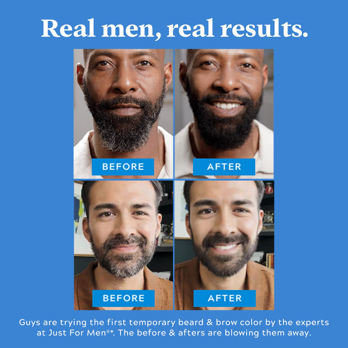Just for Men 1-Day Beard and Brow Color, Black, 1 Count