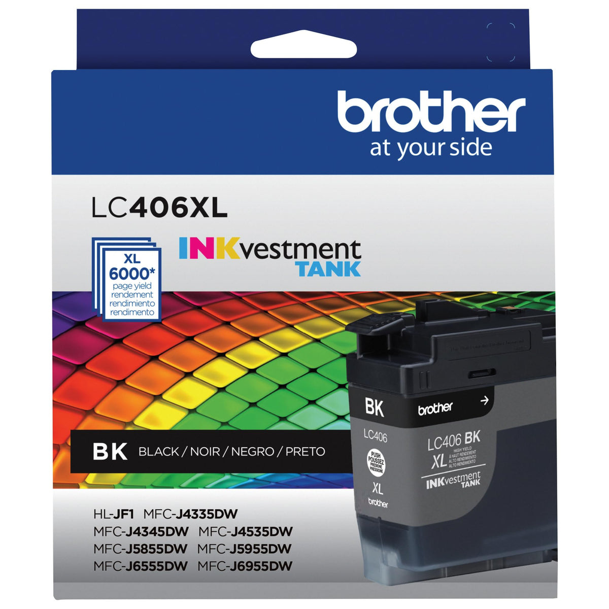 Brother Genuine LC406XLBKS INKvestment Tank Black Ink Cartridge