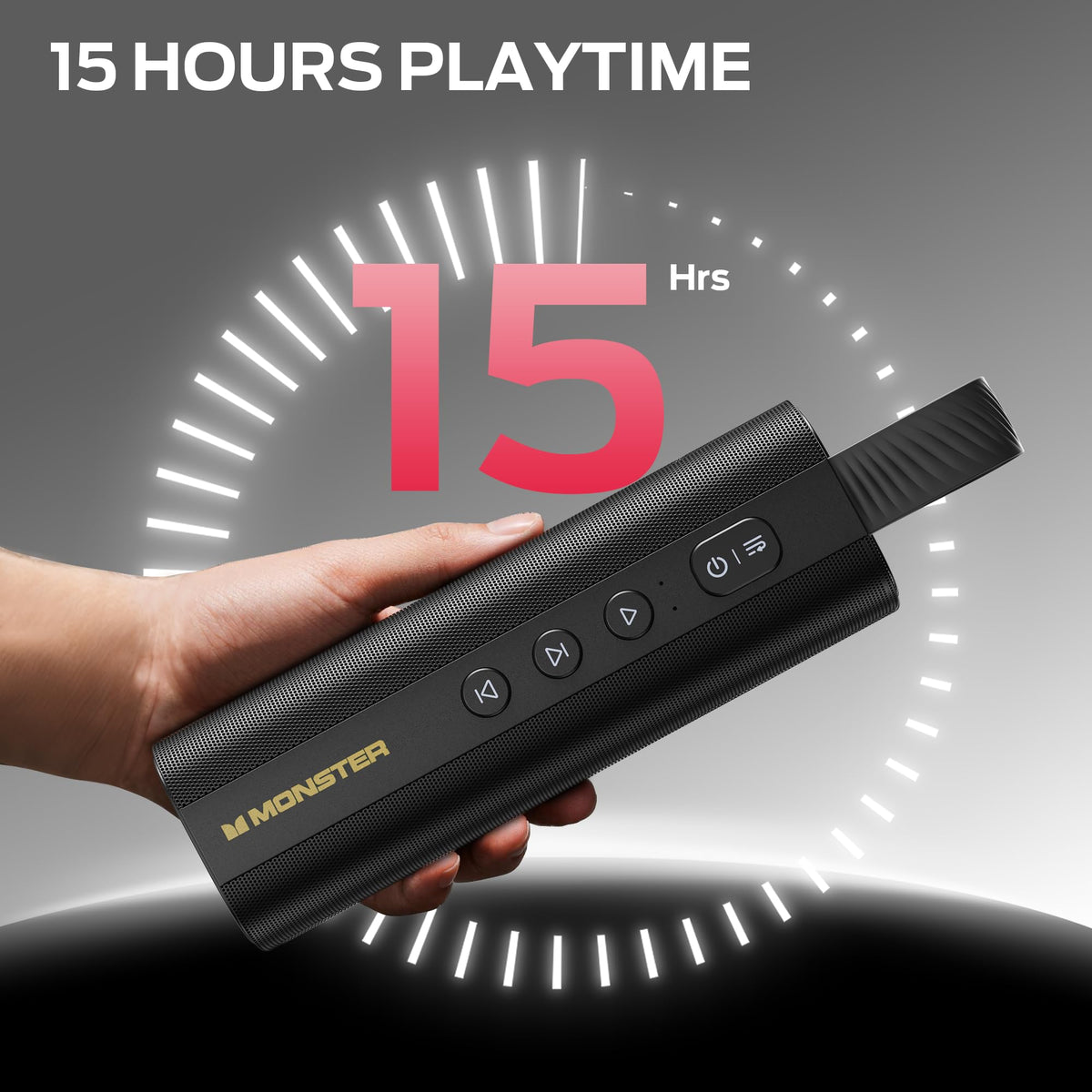 Monster S290 30W Portable Bluetooth Speaker, Black