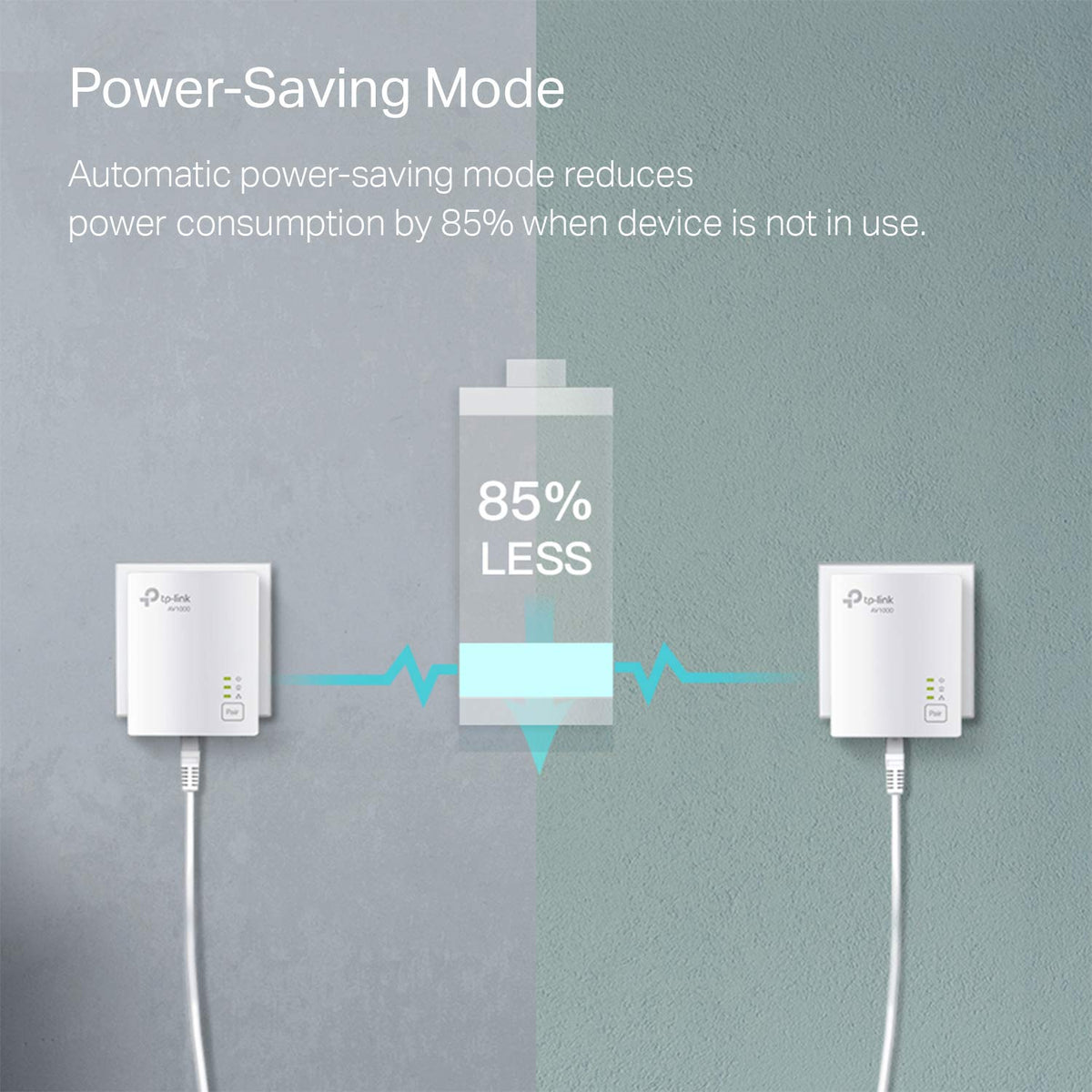 TP-Link Powerline Ethernet Adapter Starter Kit, TL-PA7017 KIT, AV1000