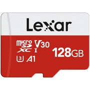 Lexar 128 GB microSDXC Card with Adapter, UHS-I, A1, U3, V30