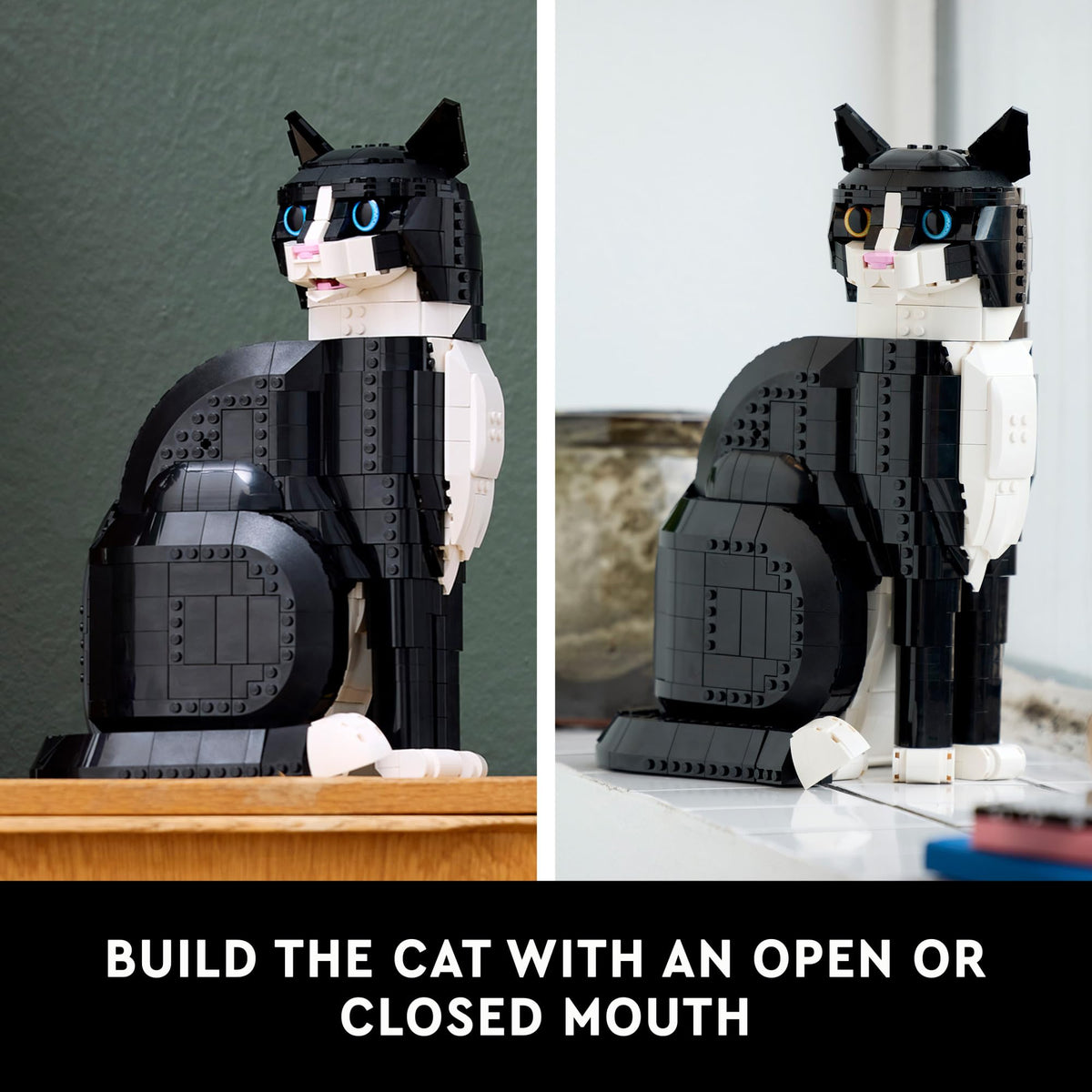 LEGO Ideas Tuxedo Cat Building Set, 21349