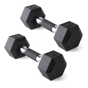 CAP Barbell 10 LB Coated Hex Dumbbell Pair, Padded Grip