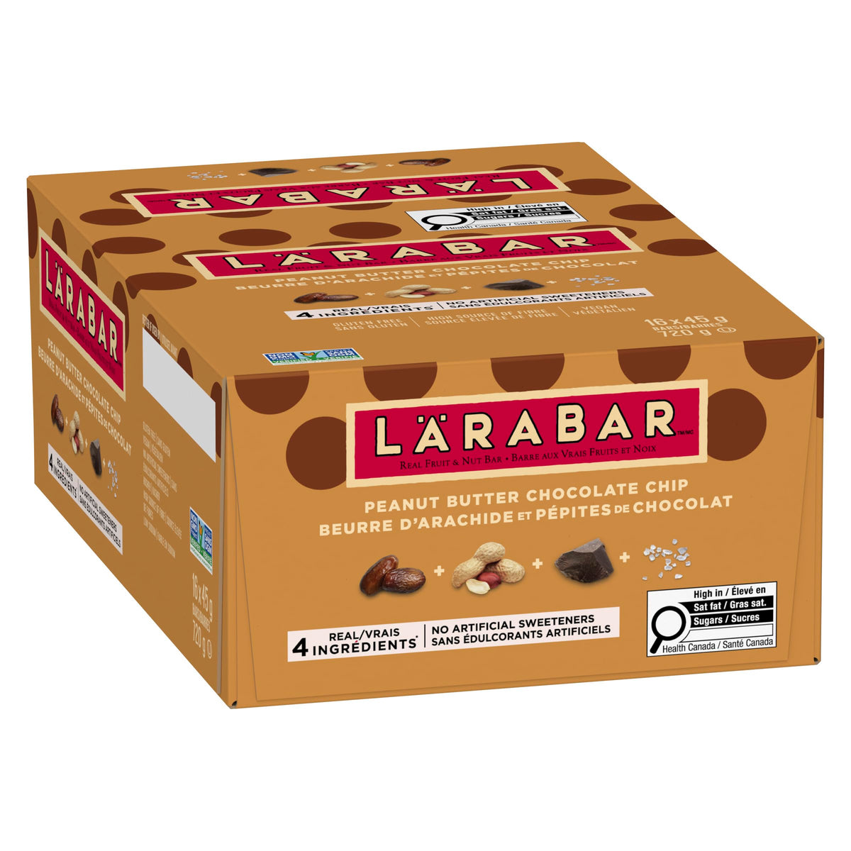 LÄRABAR Peanut Butter Chocolate Chip Fruit & Nut Bars, 16 x 45 g