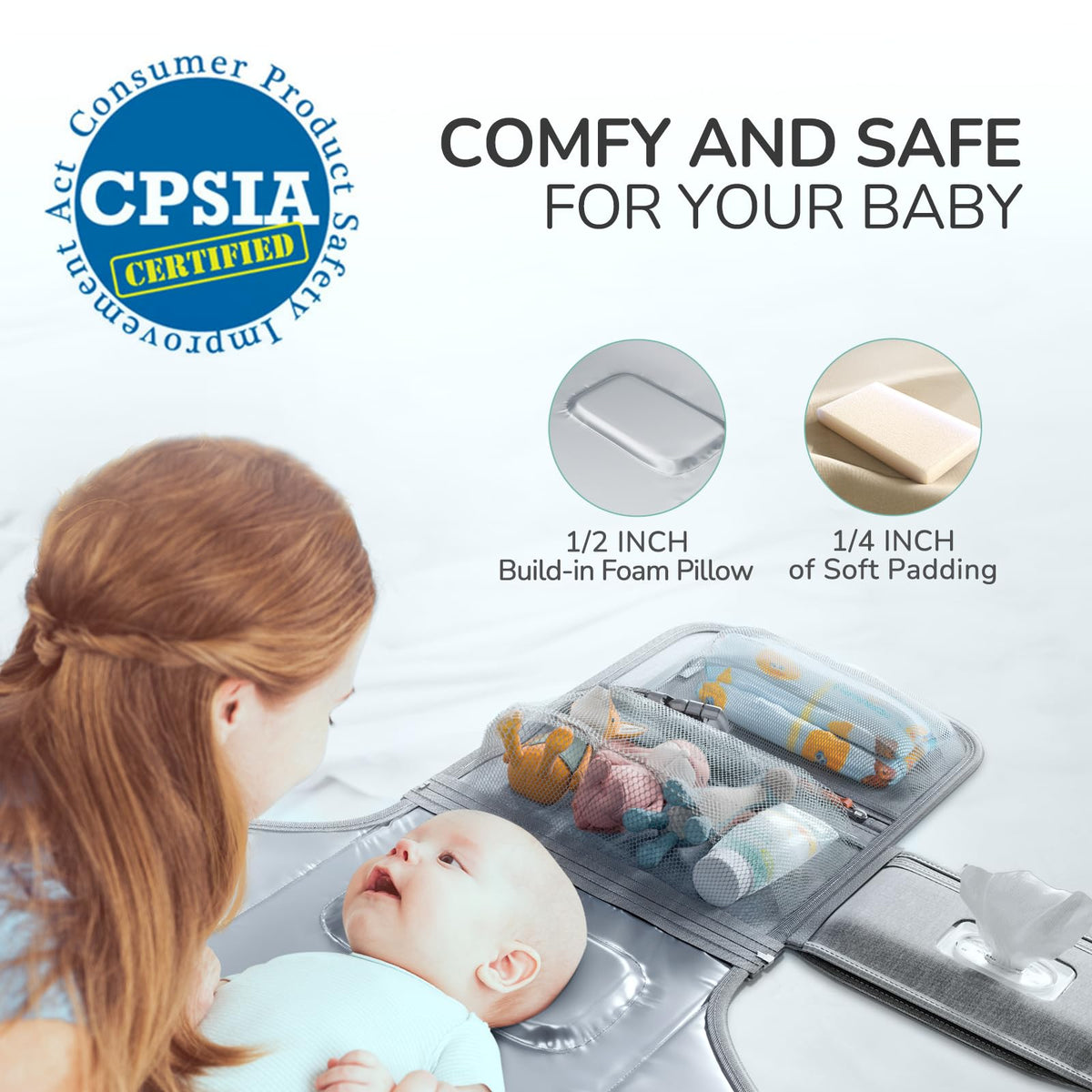 Portable Detachable Baby Diaper Changing Pad