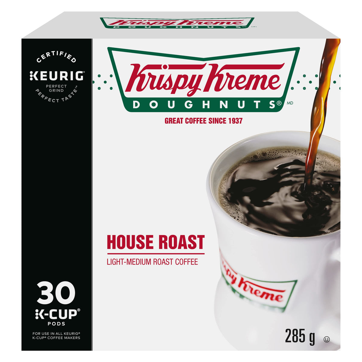 Krispy Kreme Smooth House Roast K-Cup Pods, 30 Count