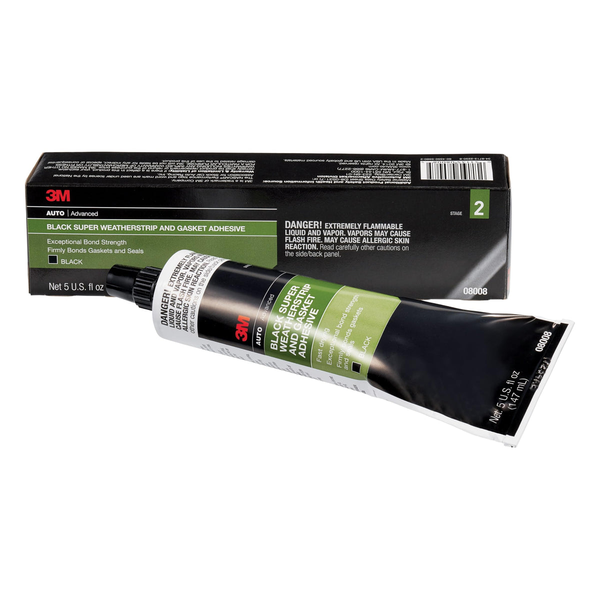 3M Super Weatherstrip and Gasket Adhesive, 5 fl oz, 08008