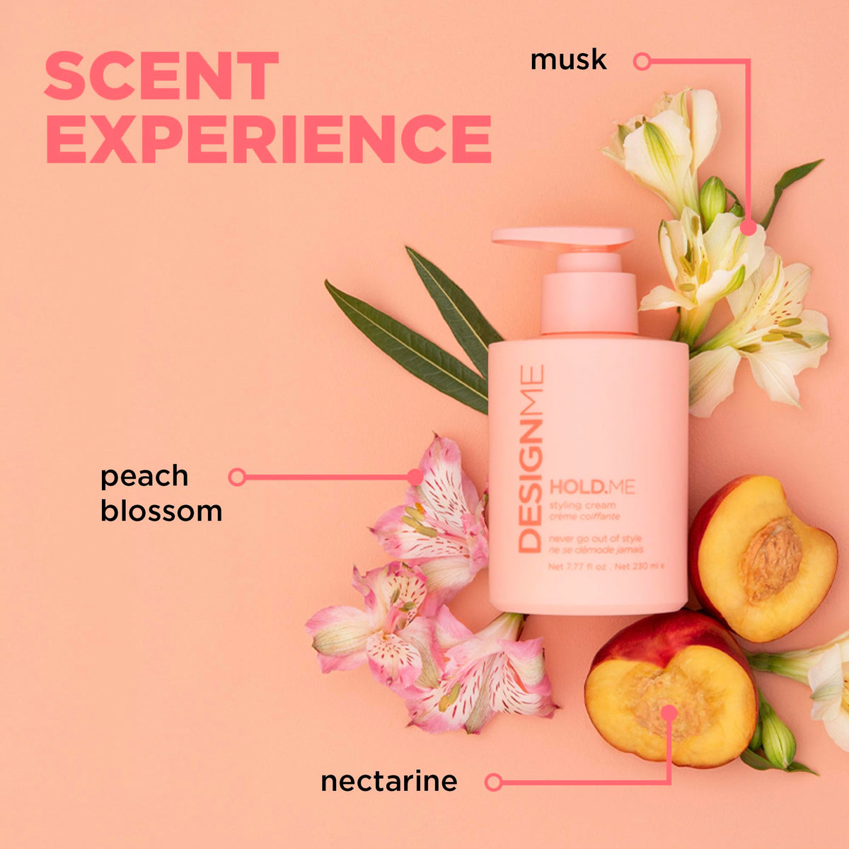 Design.Me HOLD.ME Styling Cream, Soft Hold Blow Dry Cream