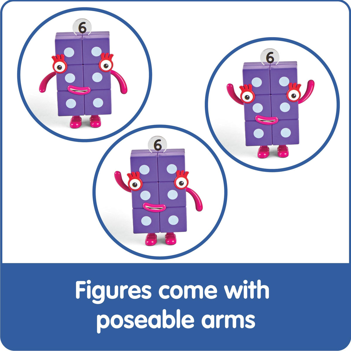hand2mind Numberblocks Friends Six to Ten Toy Figures