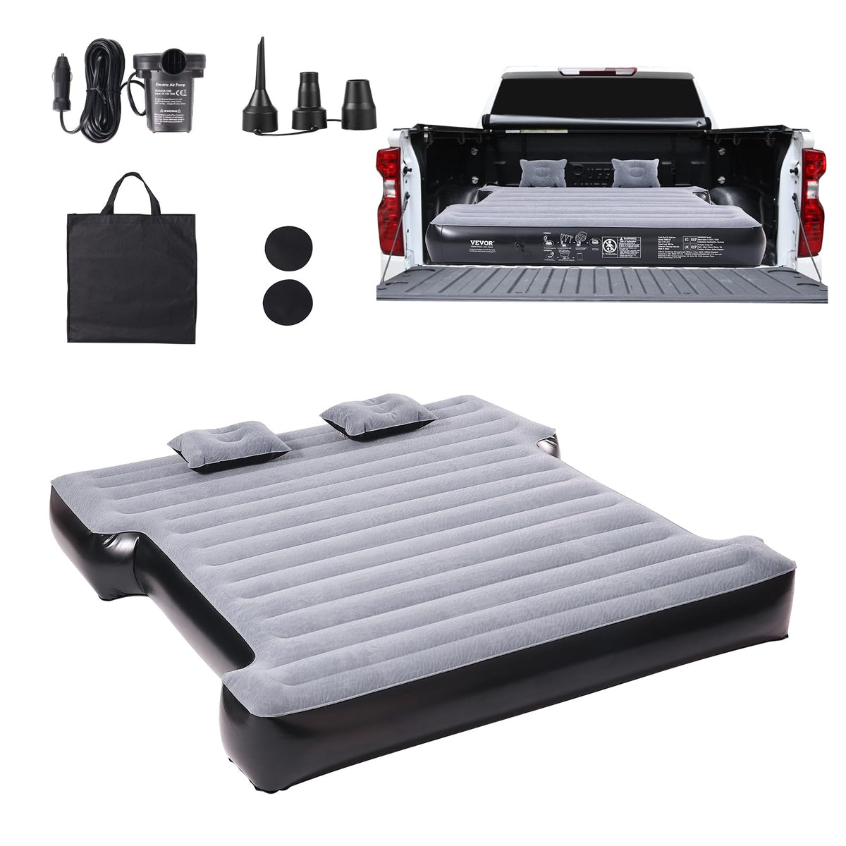 VEVOR Truck Bed Air Mattress, 5.5-5.8 ft Short Truck Beds
