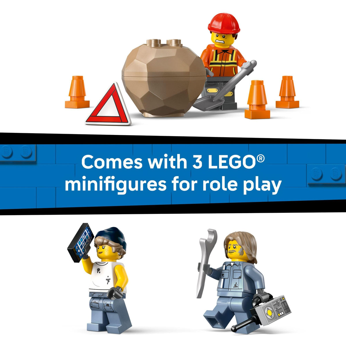 LEGO City Heavy-Duty Recovery Tow Truck with Crane Building Set, 60467