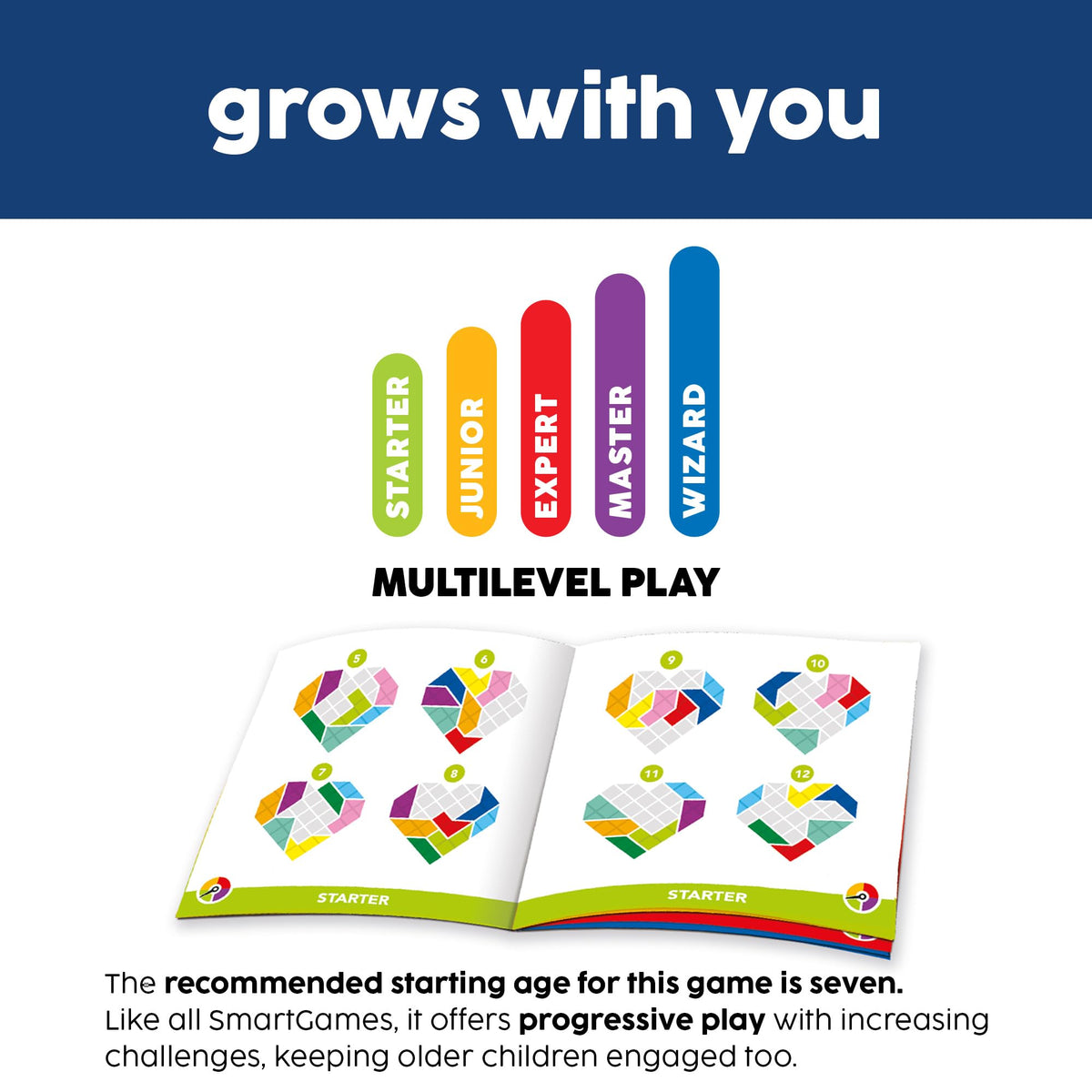 SmartGames IQ Love Travel Puzzle Game, 120 Challenges, Ages 7+