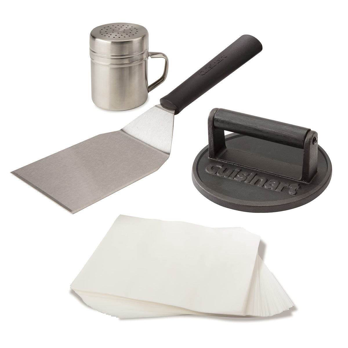 Cuisinart Smash Burger Kit with Cast Iron Press, CSBK-400C
