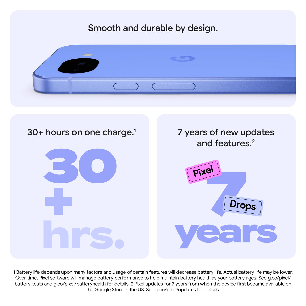 Google Pixel 10a Unlocked Android Smartphone, Lavender, 128GB