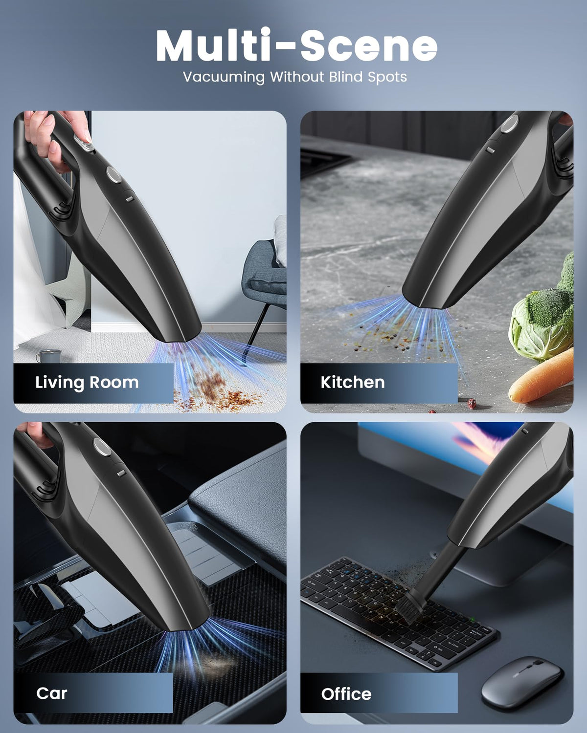 SERVOMASTER Cordless Handheld Vacuum Cleaner, 120W