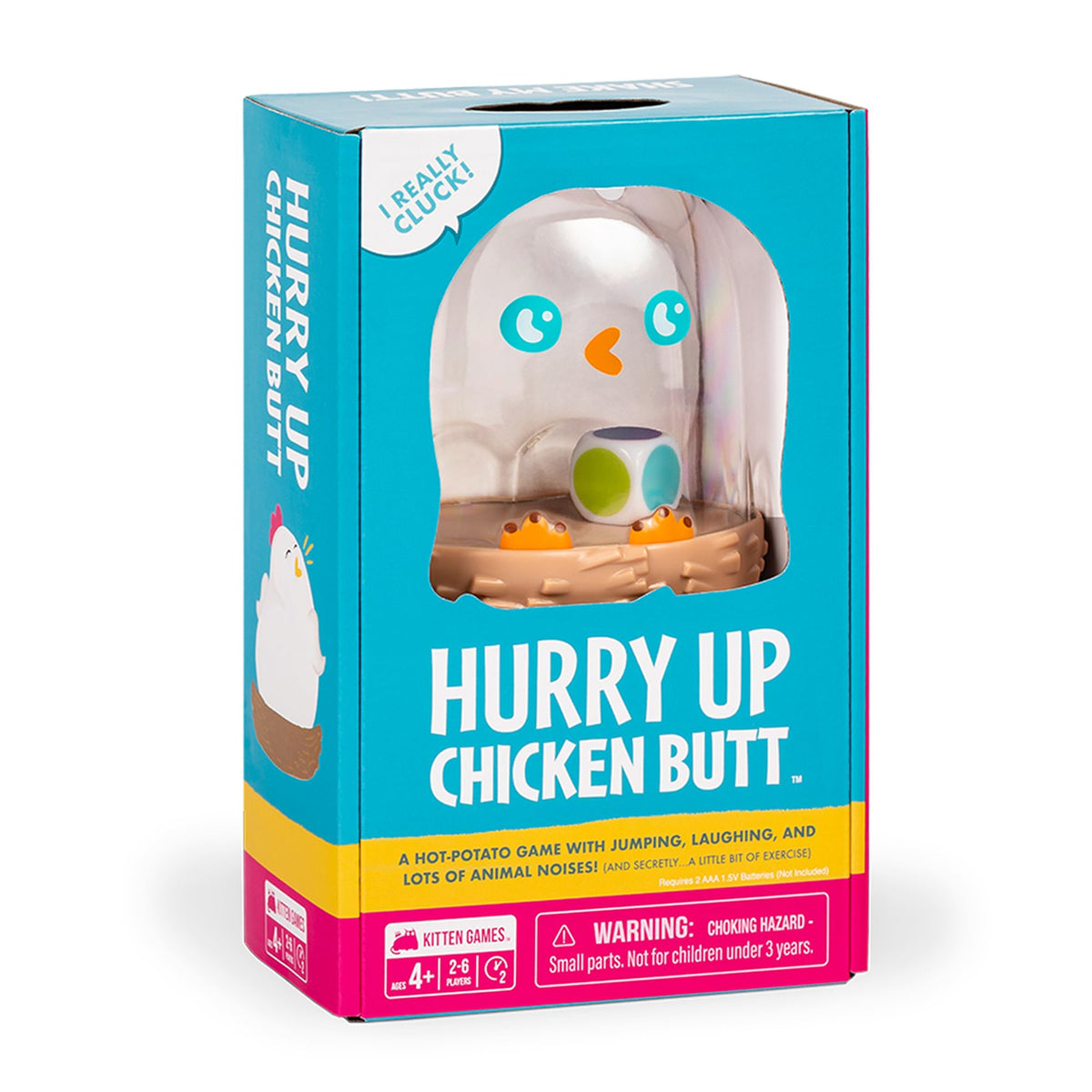 Exploding Kittens Hurry Up Chicken Butt Card Game, Ages 4+