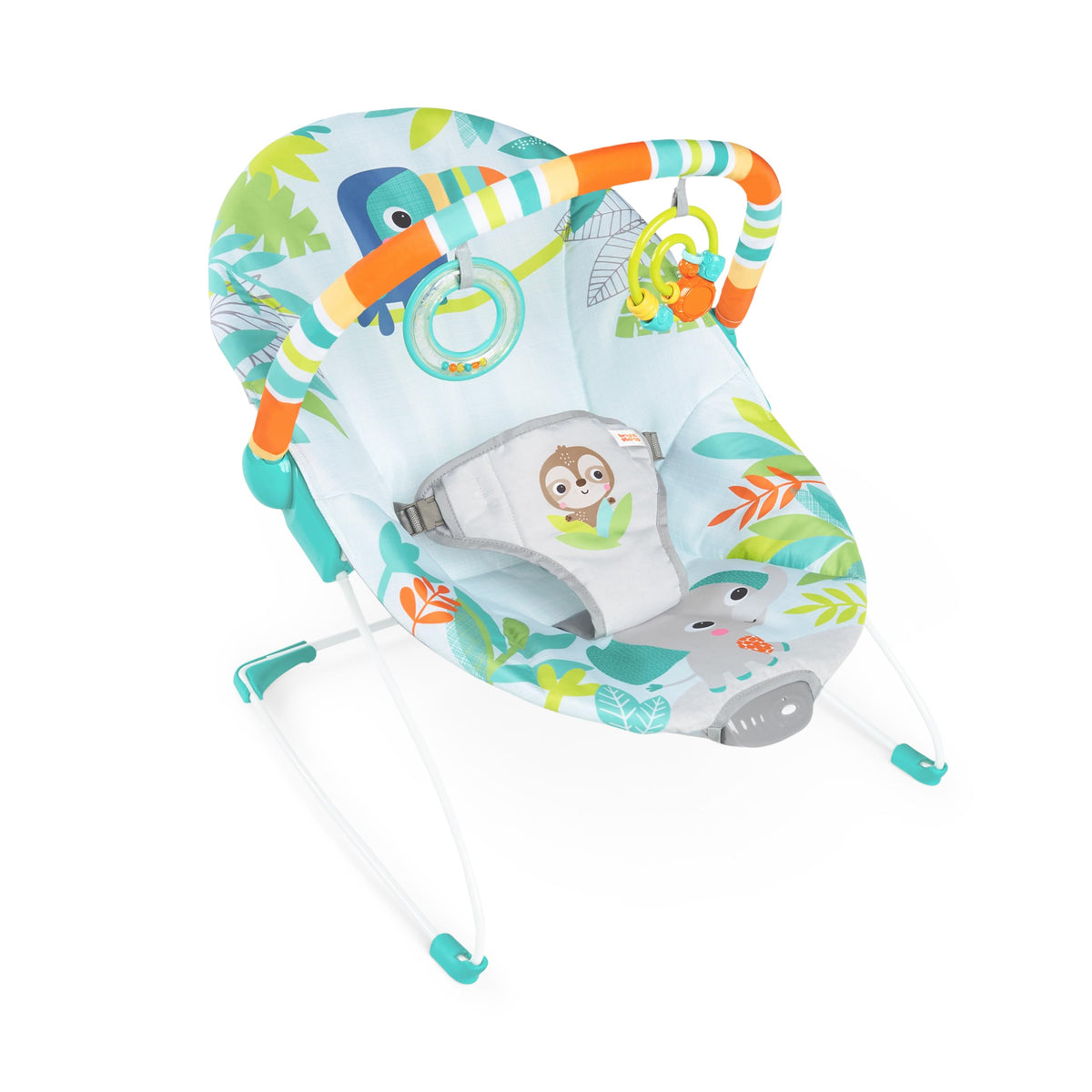 Bright Starts Rainforest Vibes Vibrating Baby Bouncer