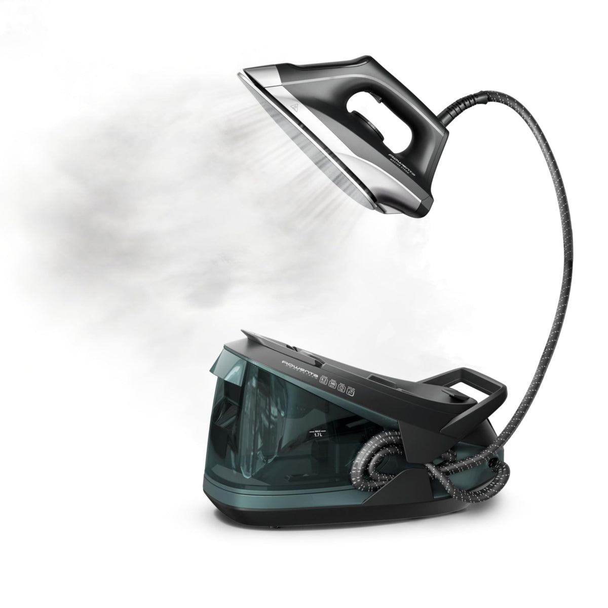 Rowenta Master Steam Station Iron, 1750 W, VR8338, Black/Green