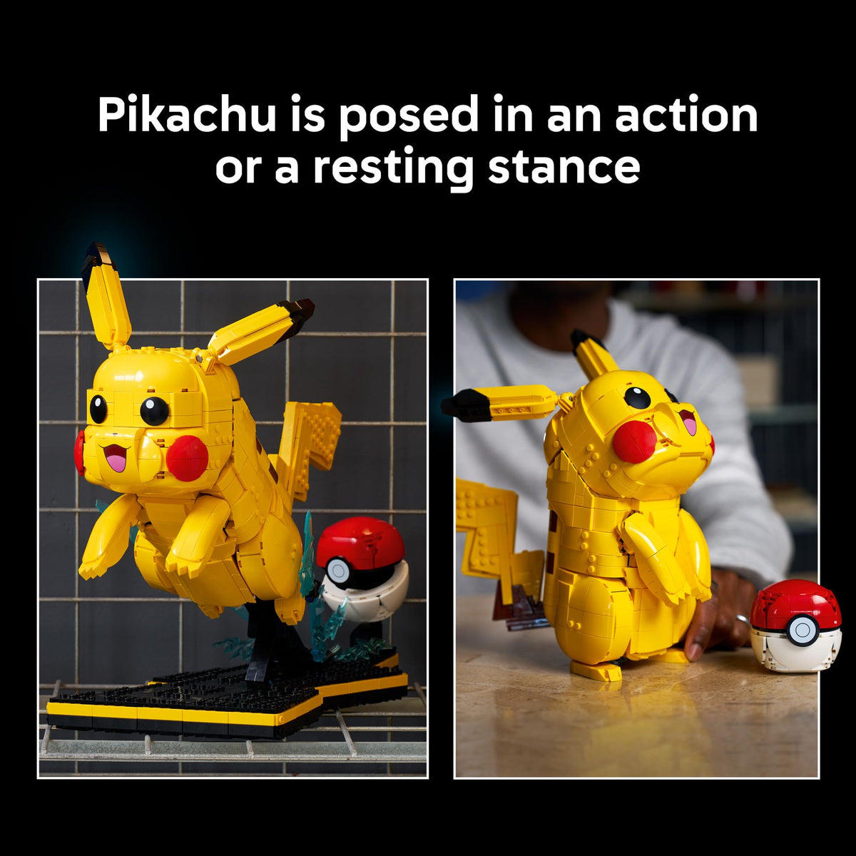 LEGO Pokémon Pikachu and Poké Ball Building Set, Ages 18+, 72152